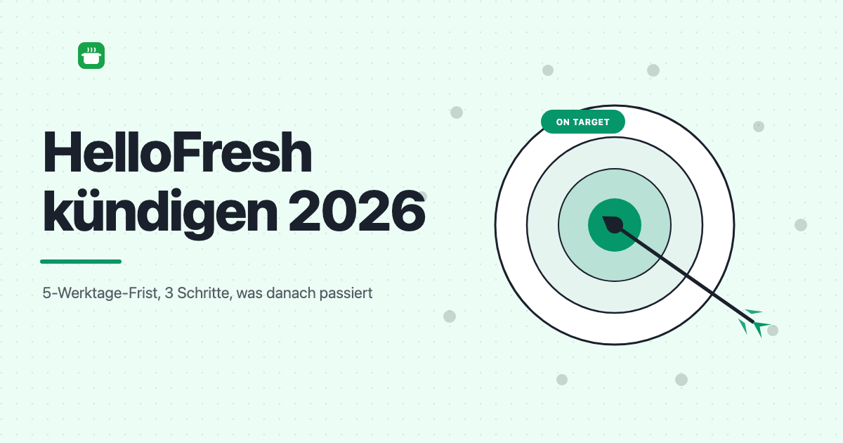 HelloFresh kündigen 2026: Die 5-Werktage-Frist verstehen & Abo in 3 Schritten beenden