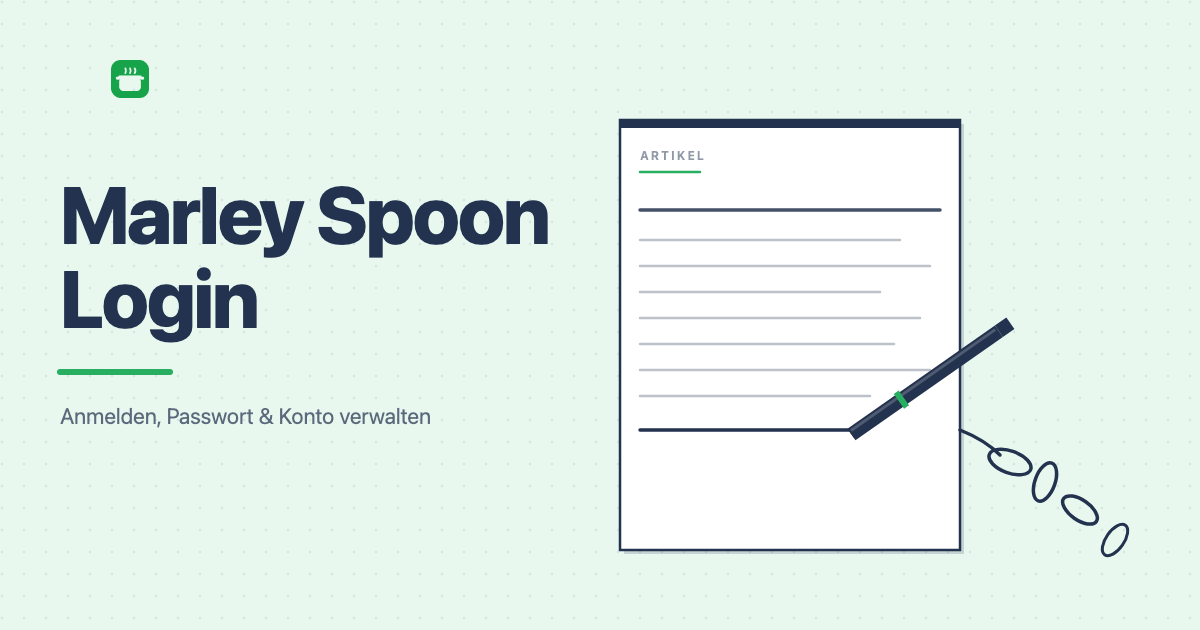 Marley Spoon Login: Anmelden, Konto und Bestellung verwalten