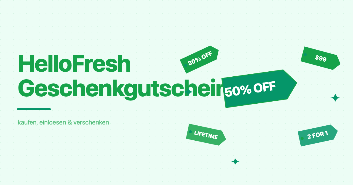 HelloFresh Geschenkgutschein 2026: kaufen, einlösen & verschenken