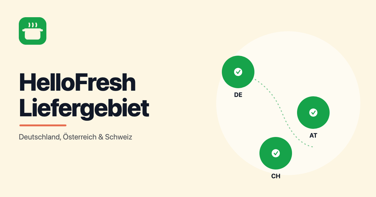 HelloFresh Liefergebiet: In welche Städte und Länder liefert HelloFresh?