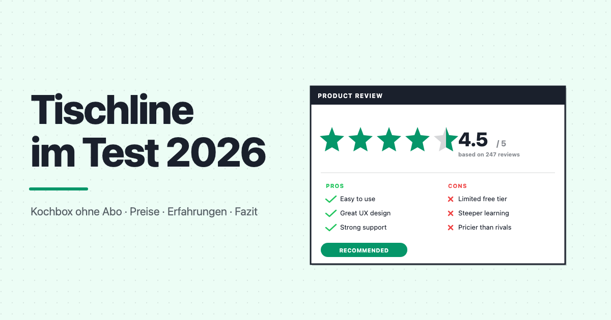 Tischline 2026 im Test: Regionale Kochbox ohne Abo – Erfahrungen, Preise & Fazit