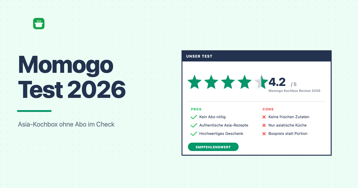 Momogo Test 2026: Asiatische Kochbox im Erfahrungstest – Preise, Inhalt & ehrliches Fazit