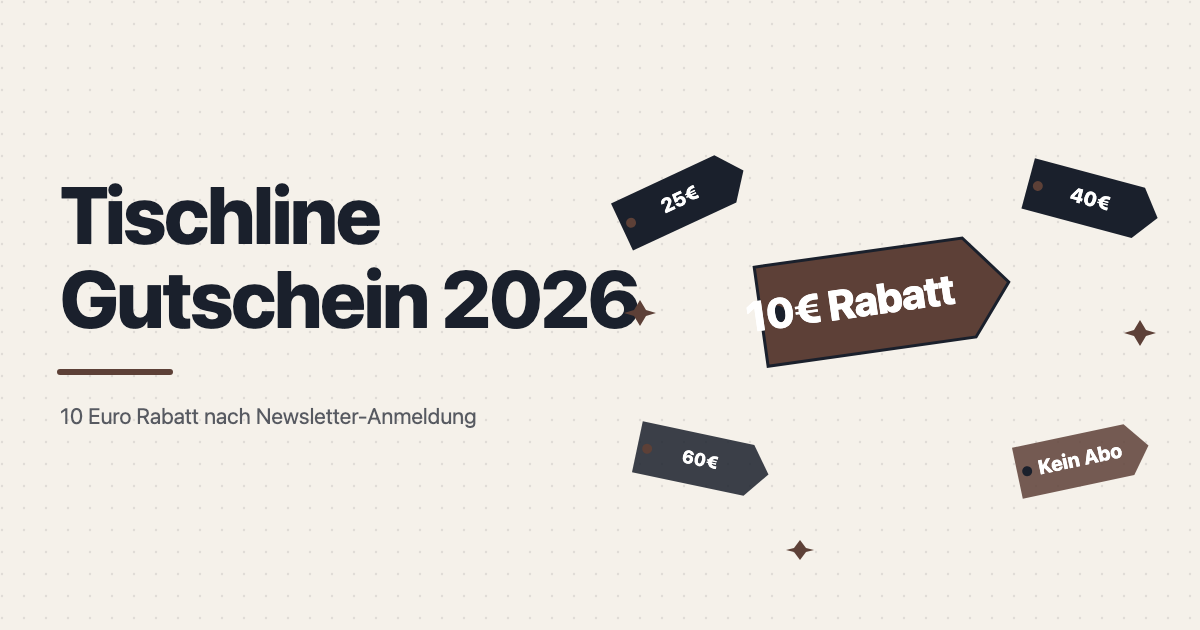 Tischline Gutschein 2026: Aktueller Rabattcode, Einlösung & Gutschein-Shop