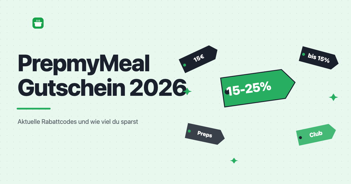 prepmymeal Gutschein 2026: Aktuelle Rabattcodes und wie viel du wirklich sparst